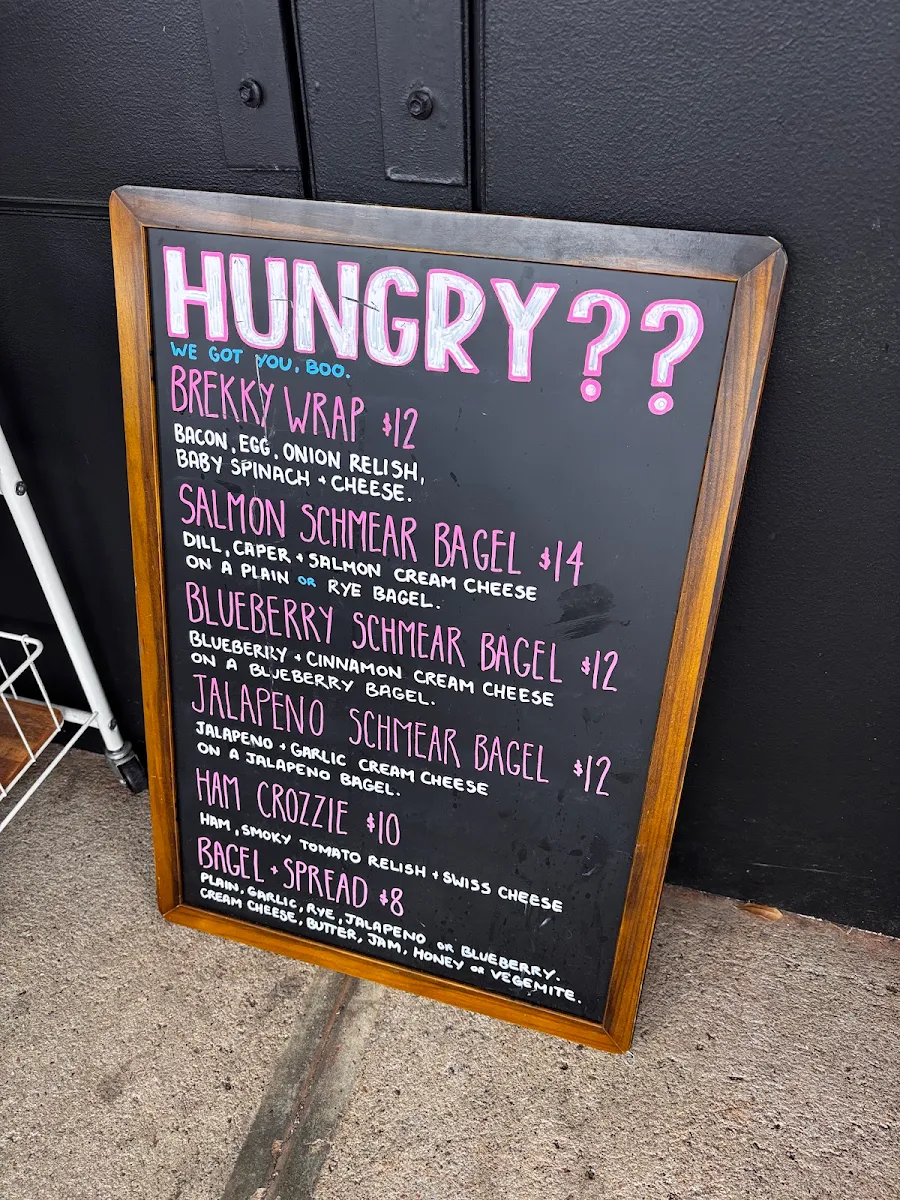 Menu, Heck Yes Coffee