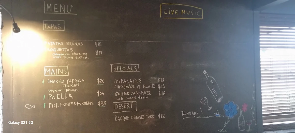 Menu, Bar Tarifa