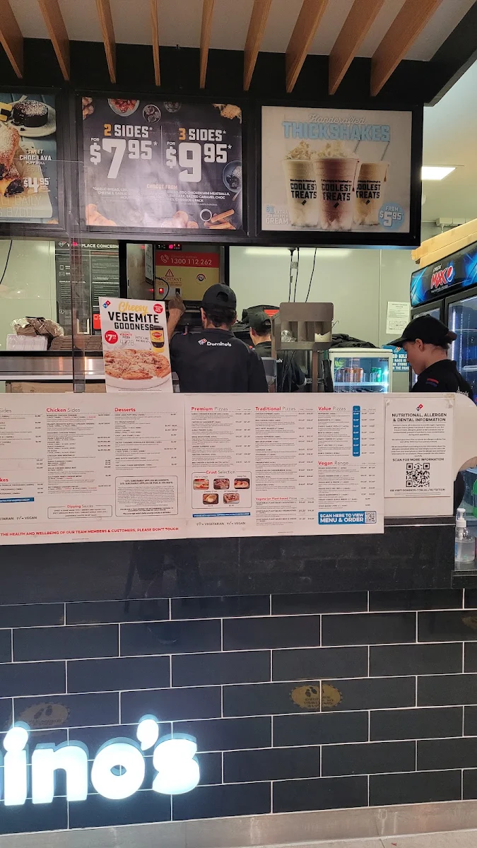 Menu, Domino's Pizza Rockingham