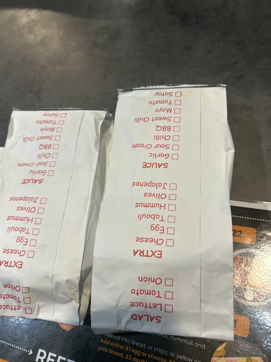 Menu, Reezo Kebab