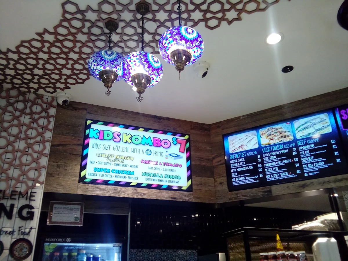 Menu, Gözleme King Hurstville