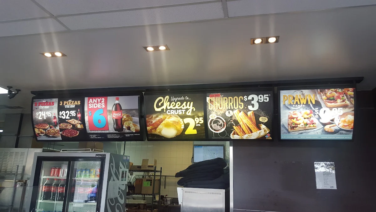 Menu, Domino's Pizza Sunbury