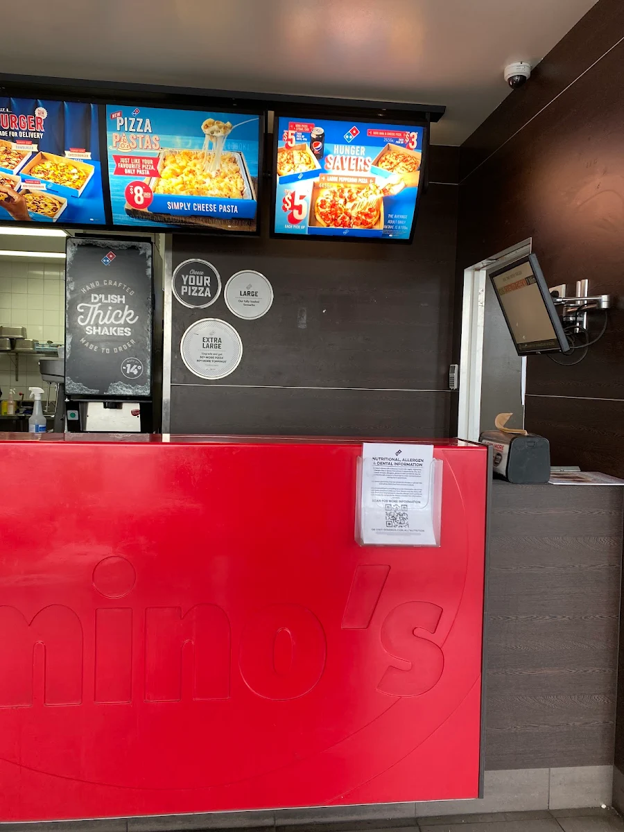 Menu, Domino's Pizza Sunbury