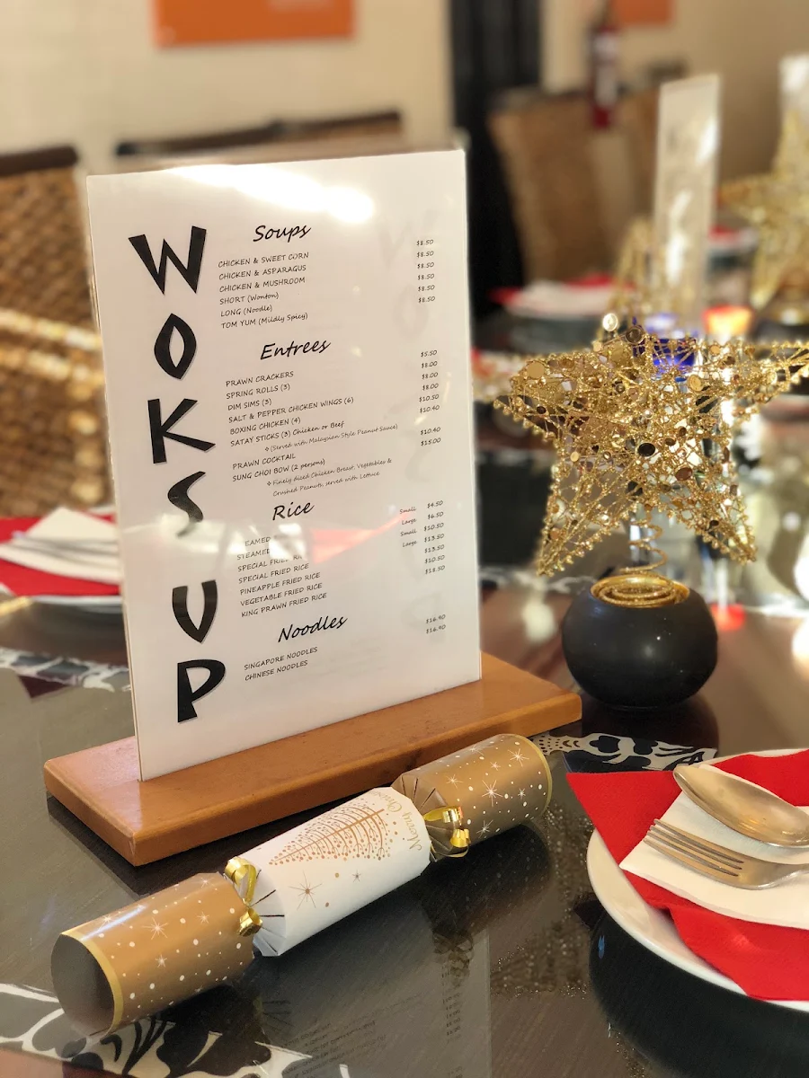 Menu, Woks Up