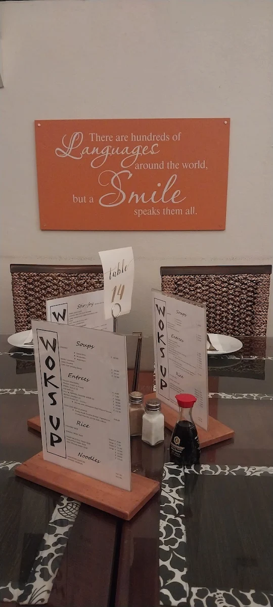 Menu, Woks Up