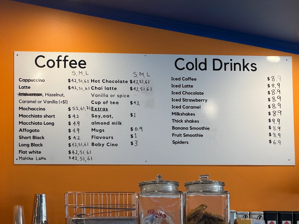 Menu, Café #12