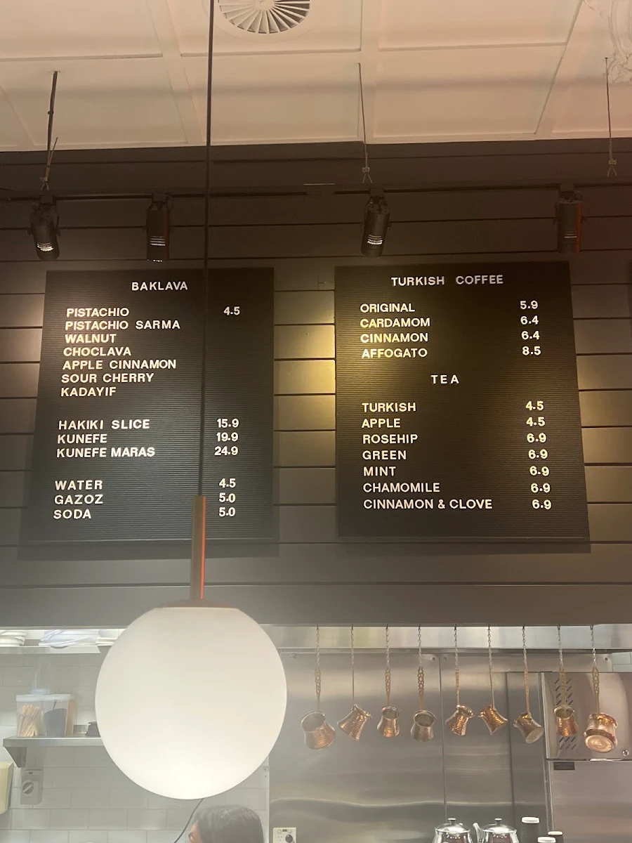 Menu, Hakiki Burwood