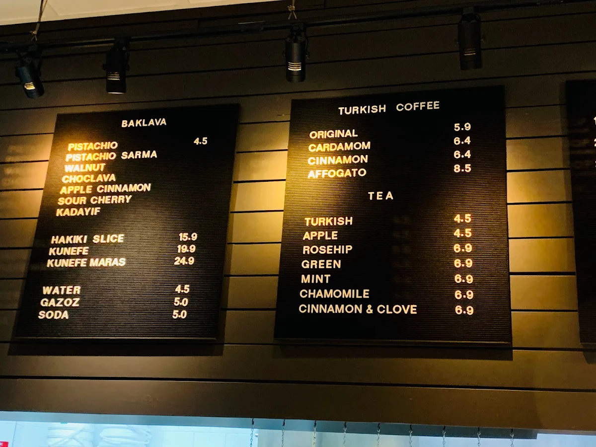 Menu, Hakiki Burwood