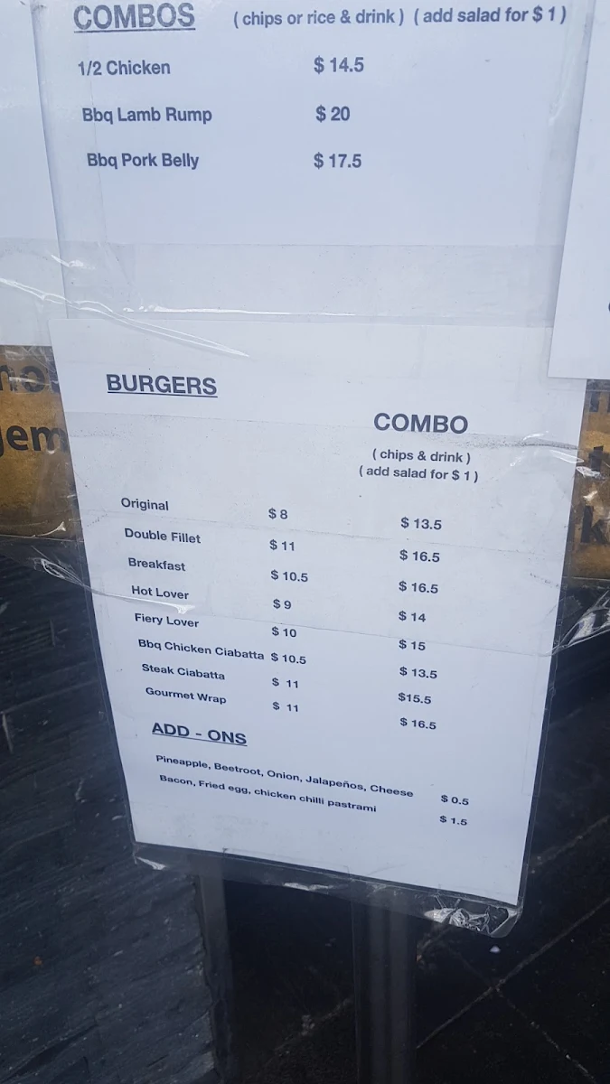 Menu, Frango Smithfield