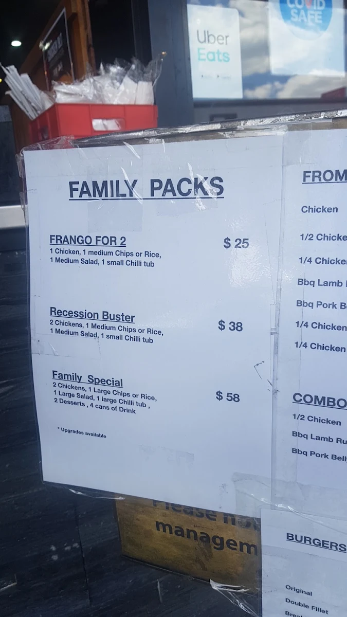 Menu, Frango Smithfield