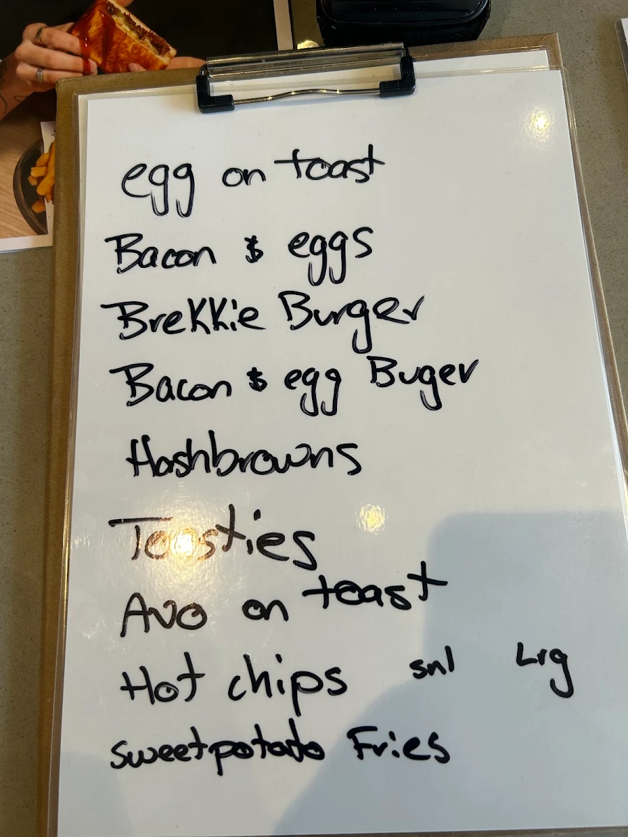 Menu, The Coffee Club