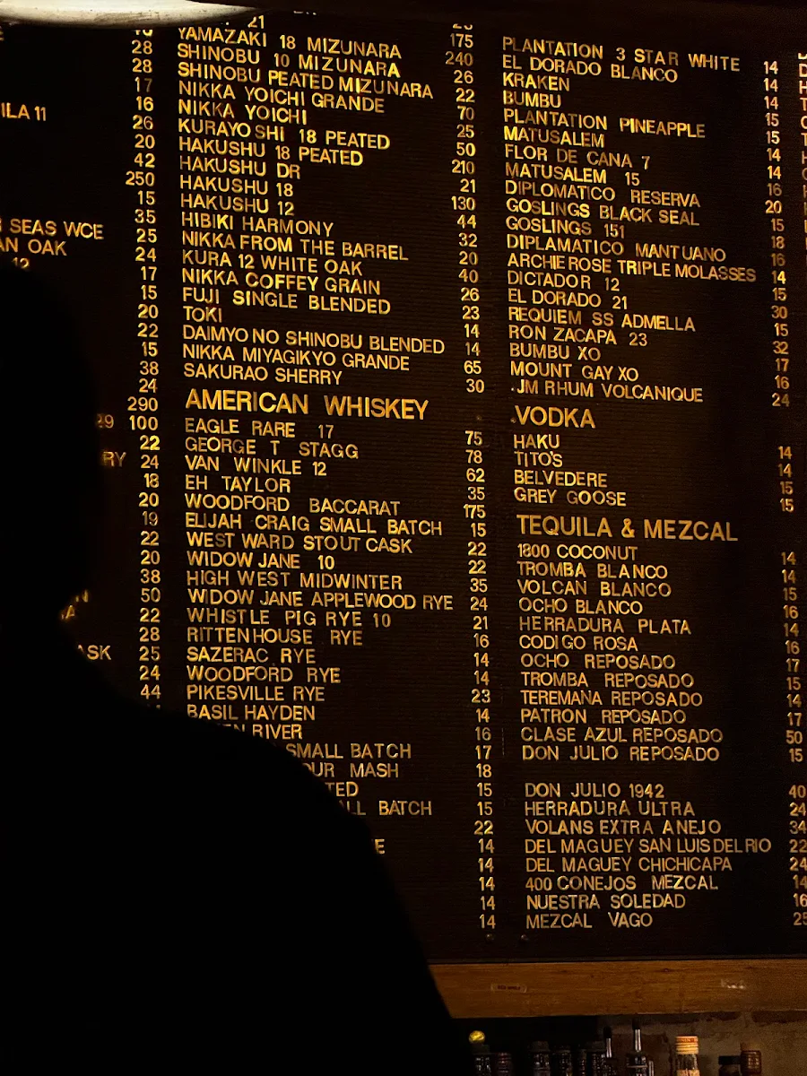 Menu, Bank Street Social
