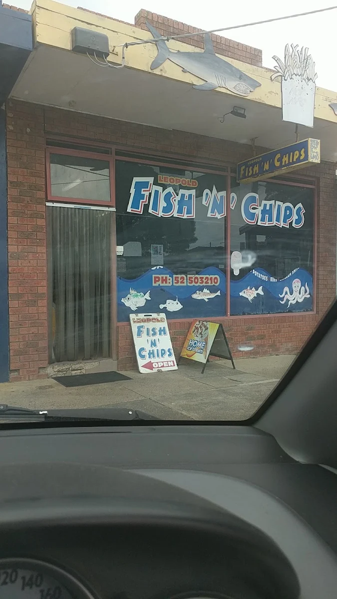 Menu, Leopold Fish & Chips