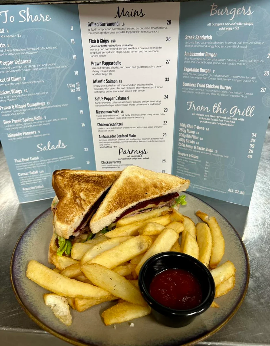 Menu, Ambassador of Redcliffe