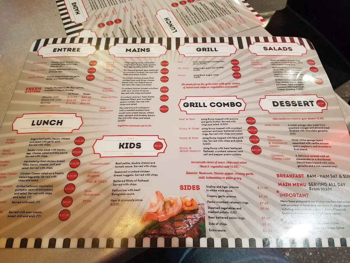 Menu, Ambassador of Redcliffe