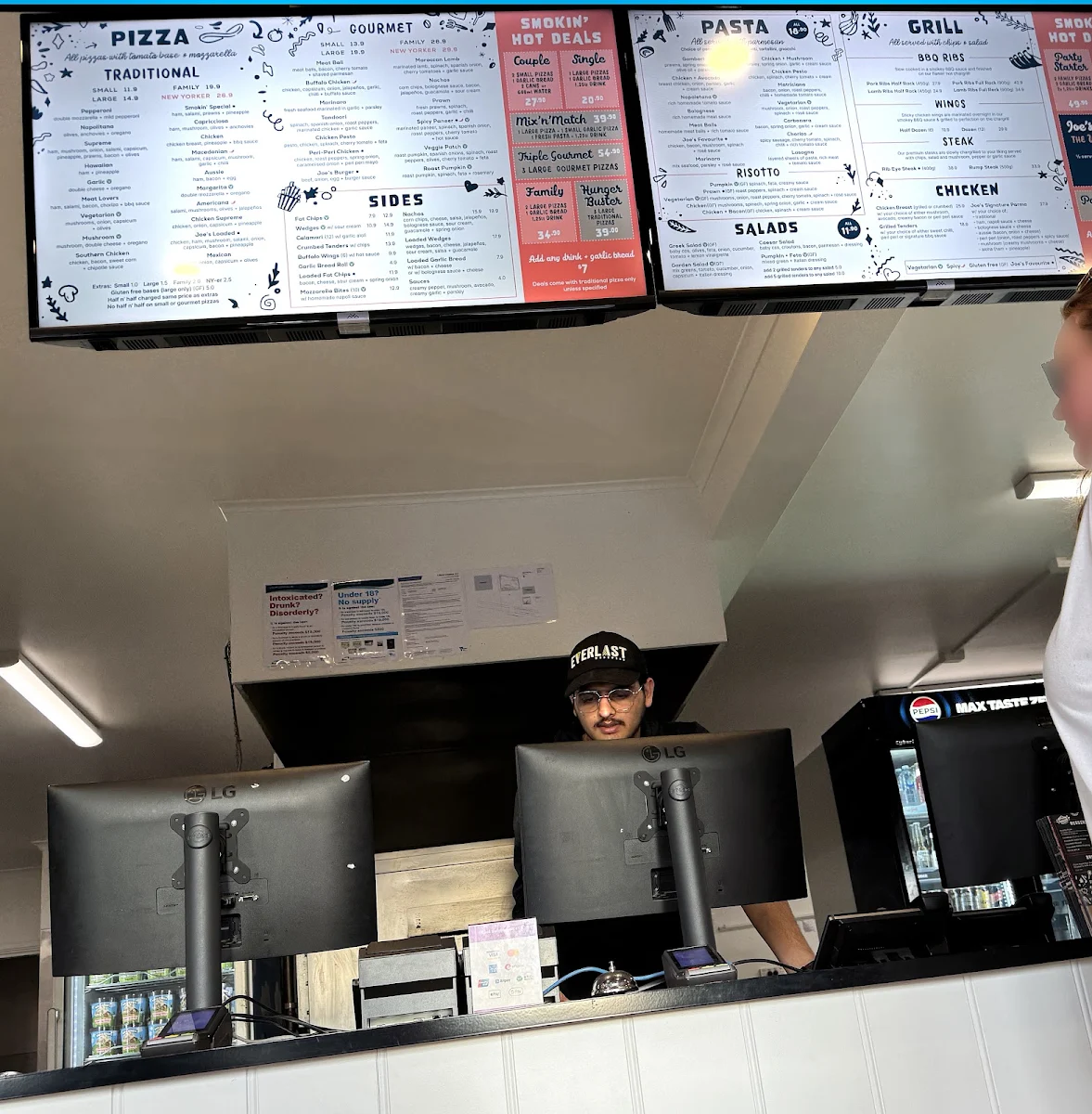 Menu, Smokin' Joe's Pizza & Grill - Flora Hill