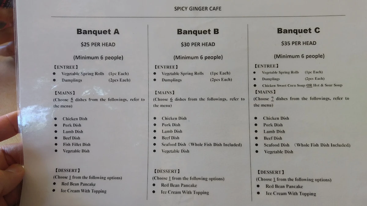 Menu, 1980 Chinese Restaurant