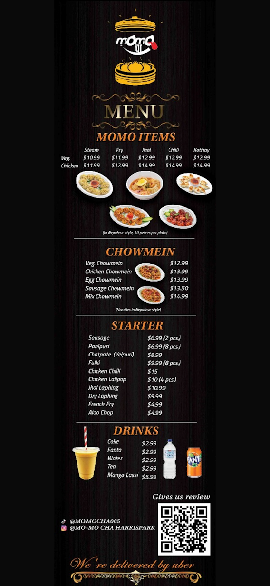 Menu, MoMo cha