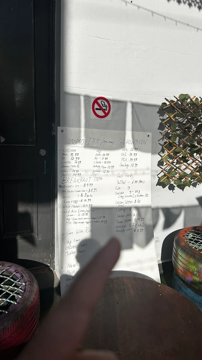 Menu, MoMo cha