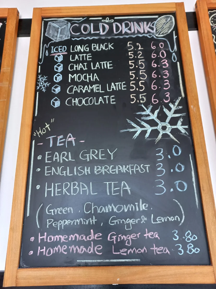 Menu, JimmyMax Café