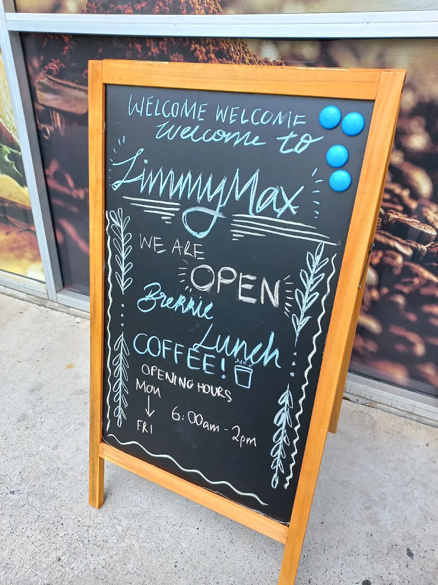 Menu, JimmyMax Café