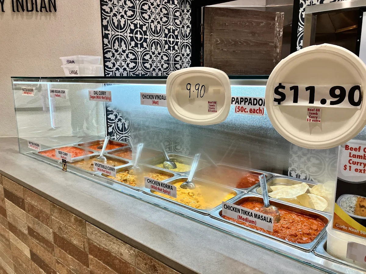 Menu, Tasty Indian cuisine