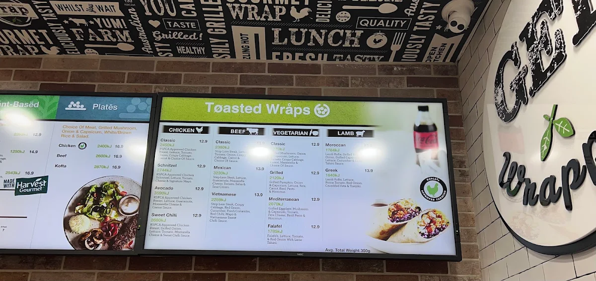Menu, Le Wrap