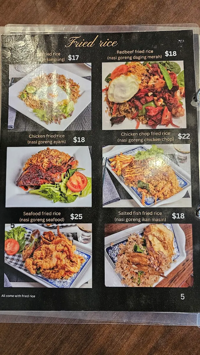 Menu, Selera Warisan