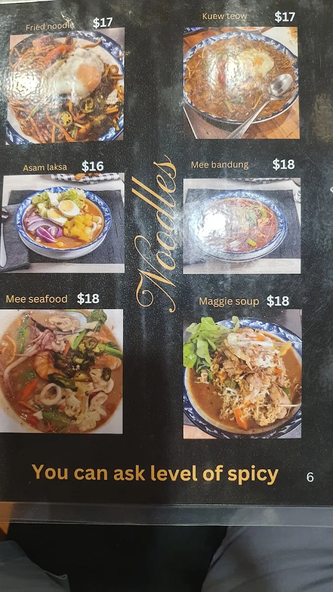 Menu, Selera Warisan