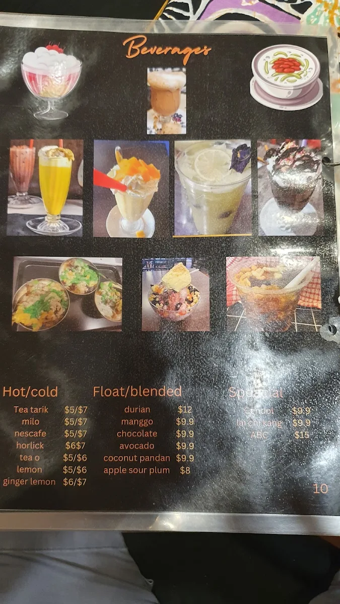 Menu, Selera Warisan