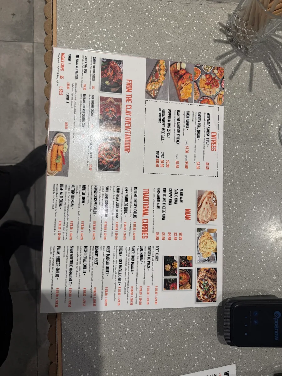 Menu, Curry Crave
