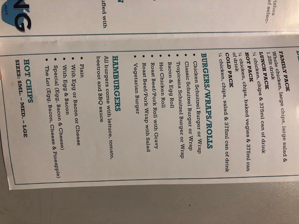Menu, Bursting With Flavours