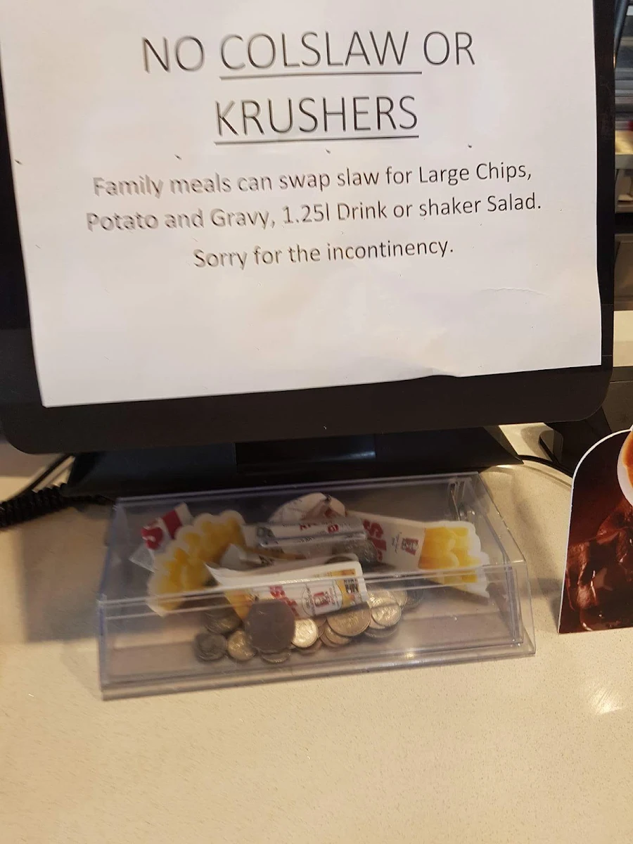 Menu, KFC Baldivis
