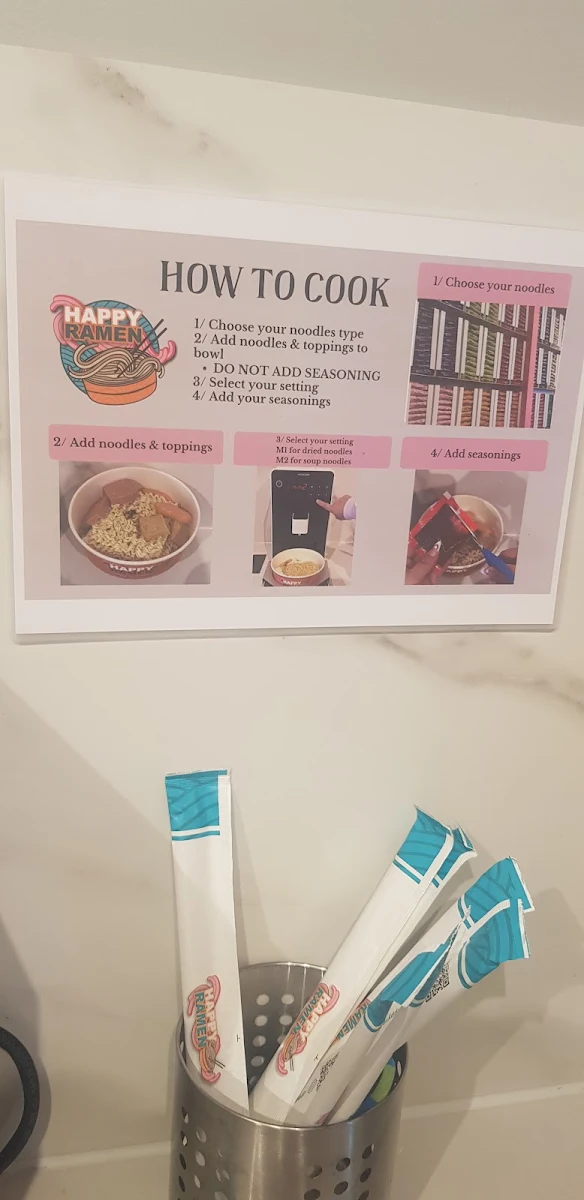 Menu, Happy Ramen Canteen