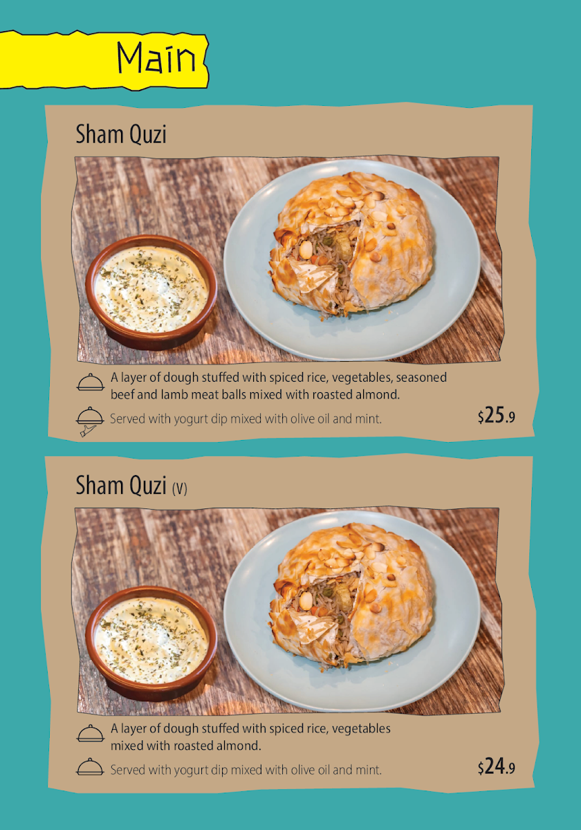 Menu, Meso Bites