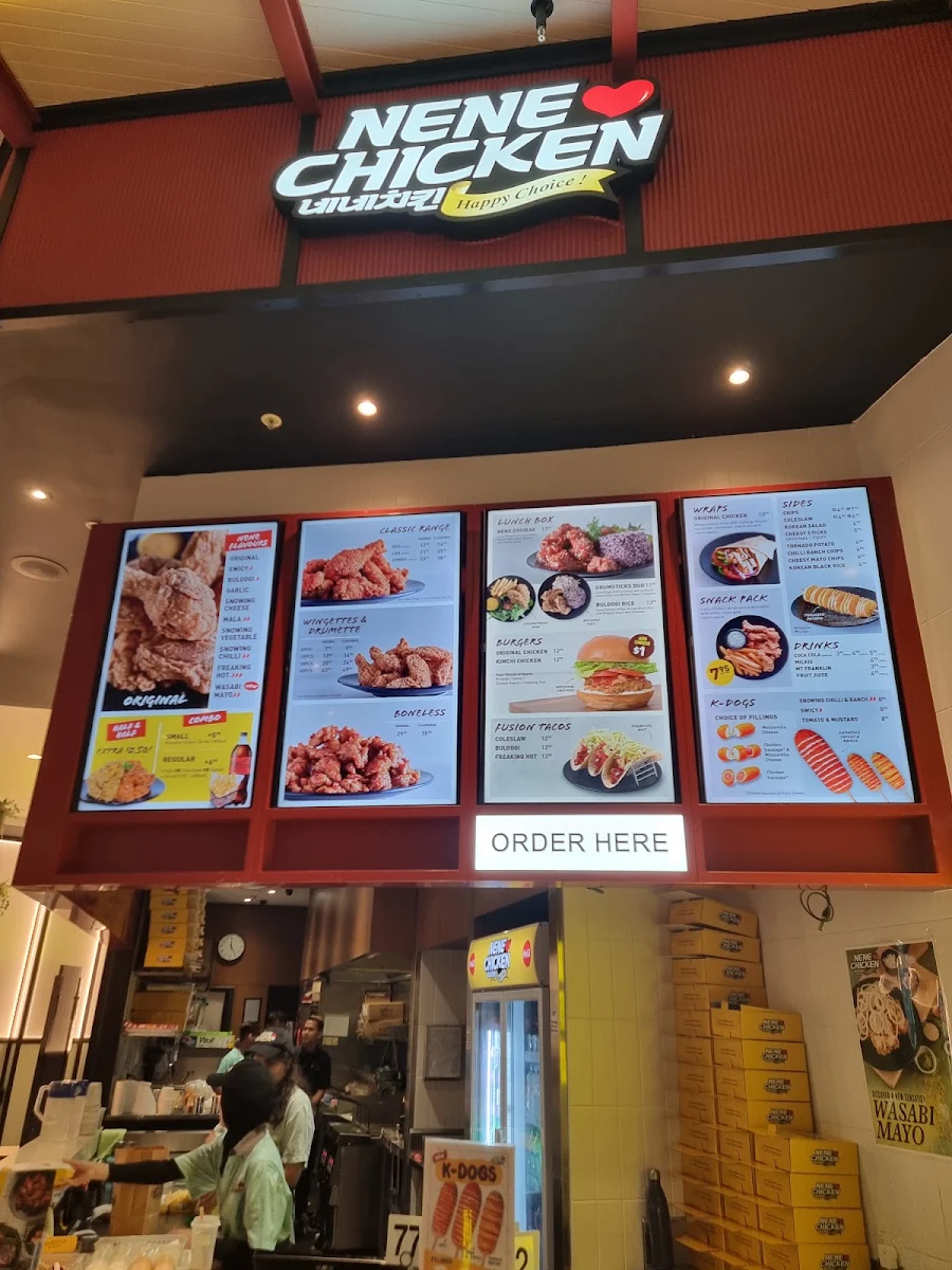Menu, Nene Chicken Parramatta