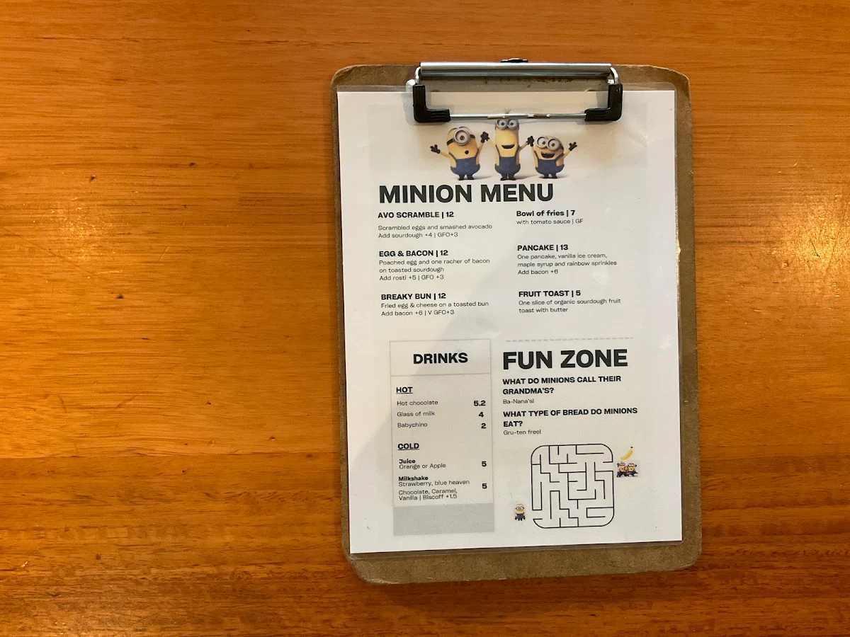 Menu, Chosen Bean Cafe & Coffee Roasters
