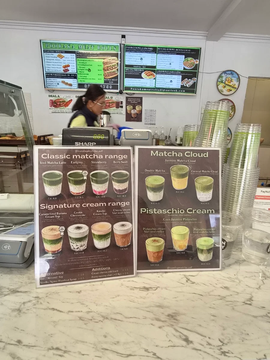 Menu, Sunday Matcha