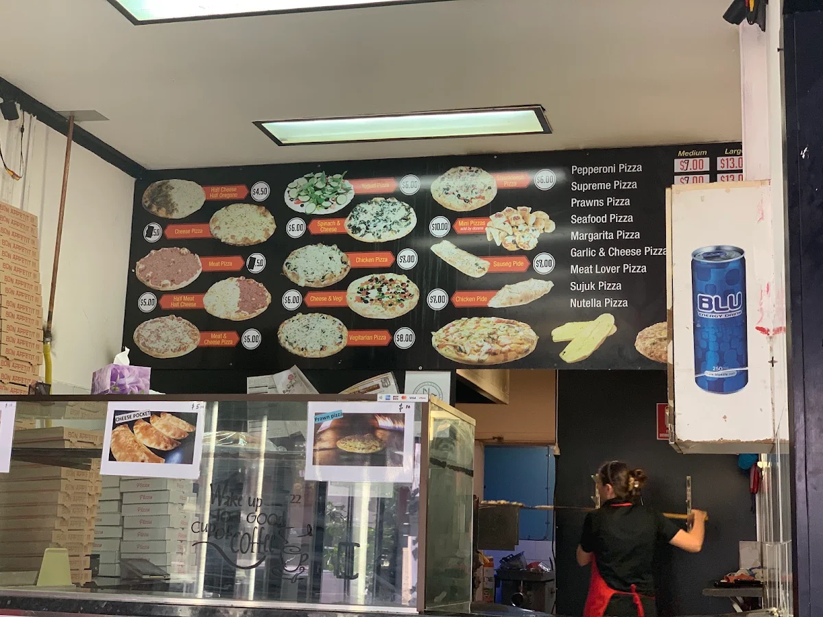 Menu, Al Rawshe Pizza