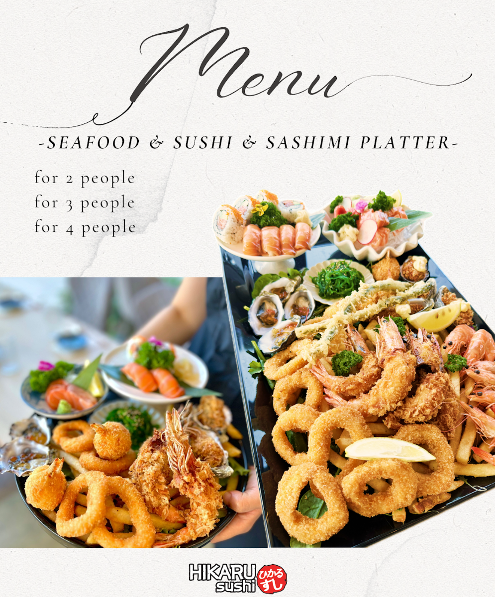 Menu, HIKARU Sushi