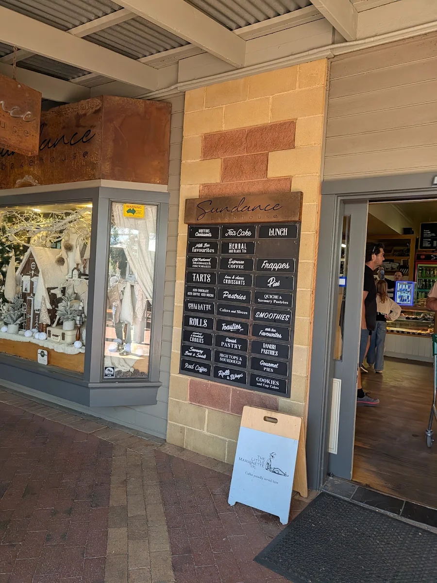Menu, Sundance Bakehouse