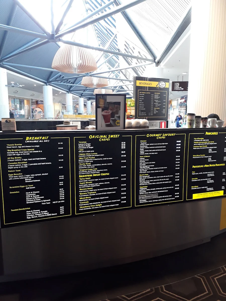 Menu, Mr & Mrs Crepe