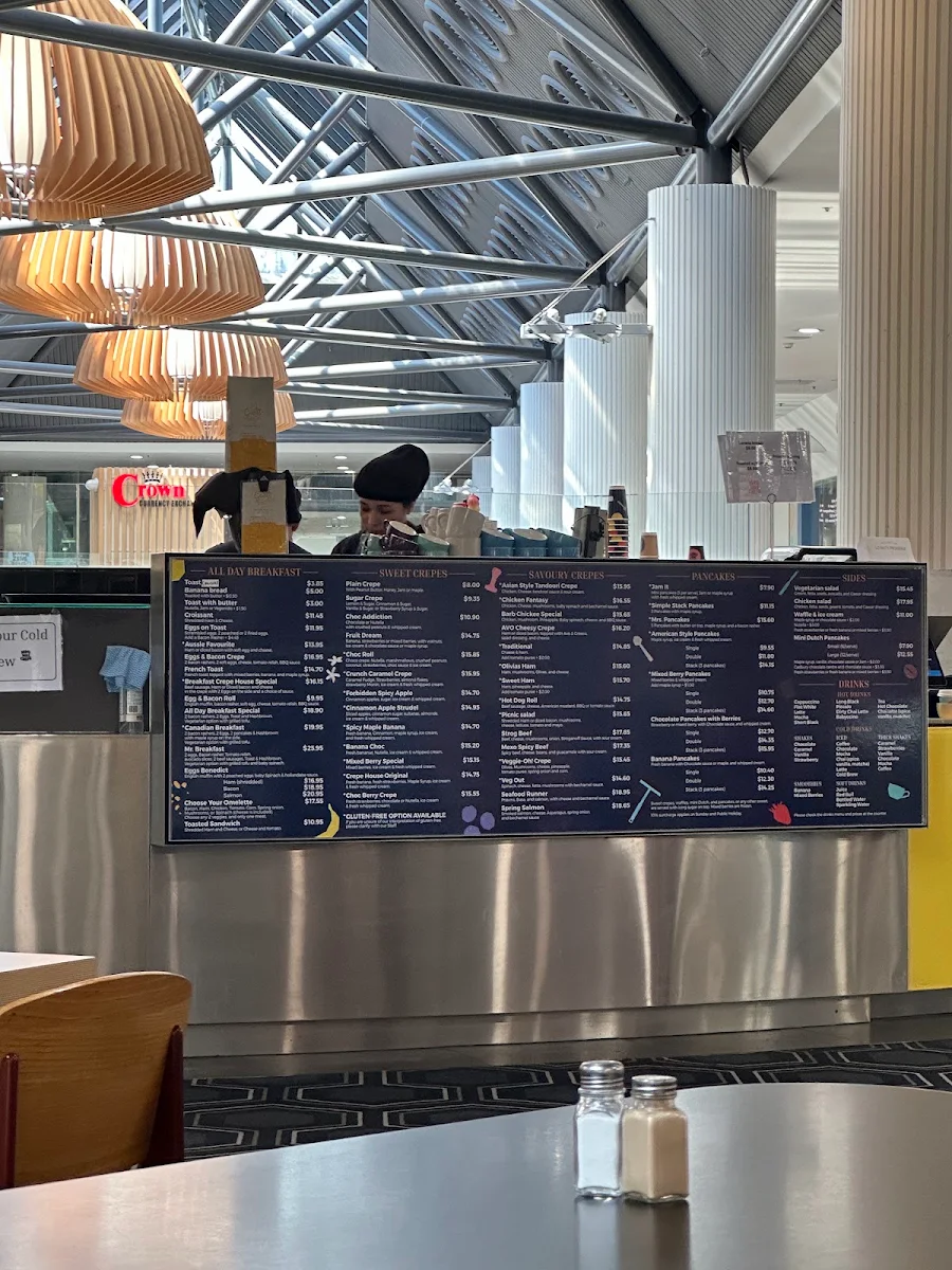 Menu, Mr & Mrs Crepe