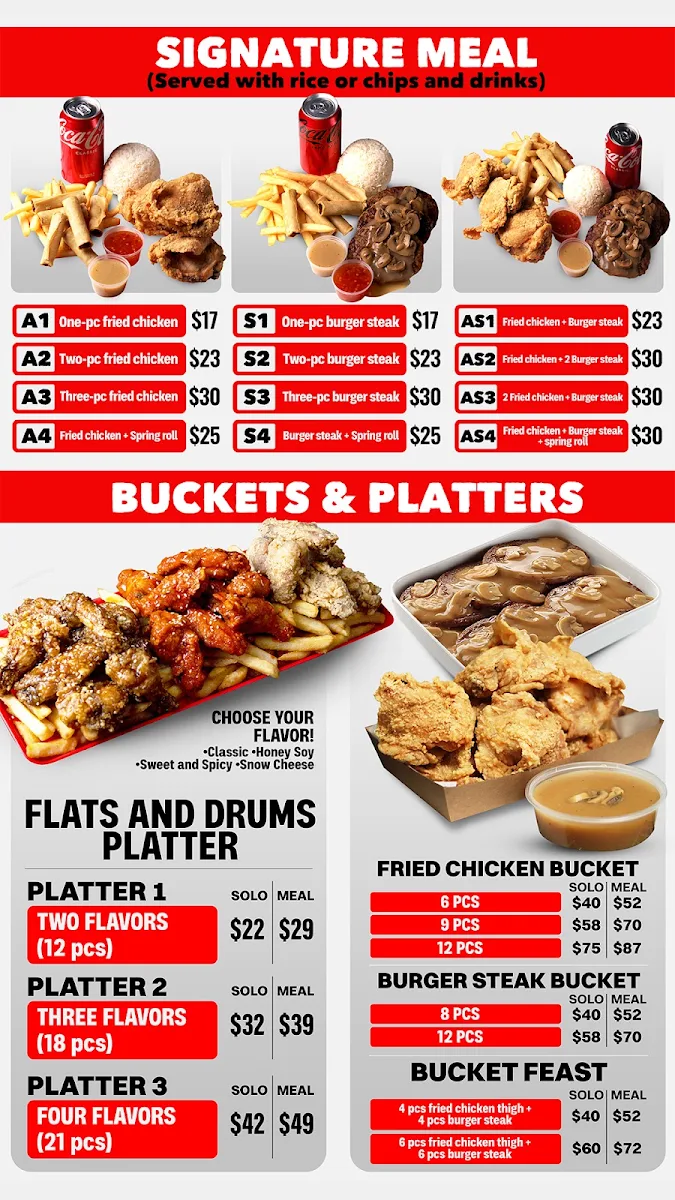 Menu, Uncle Doc's