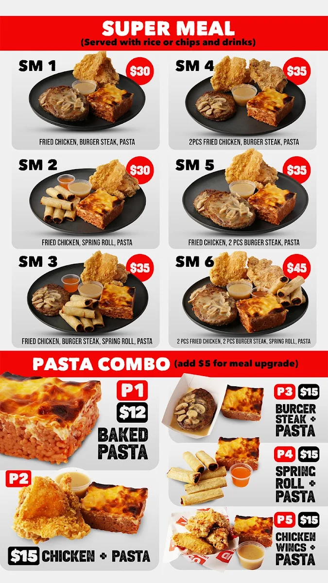 Menu, Uncle Doc's