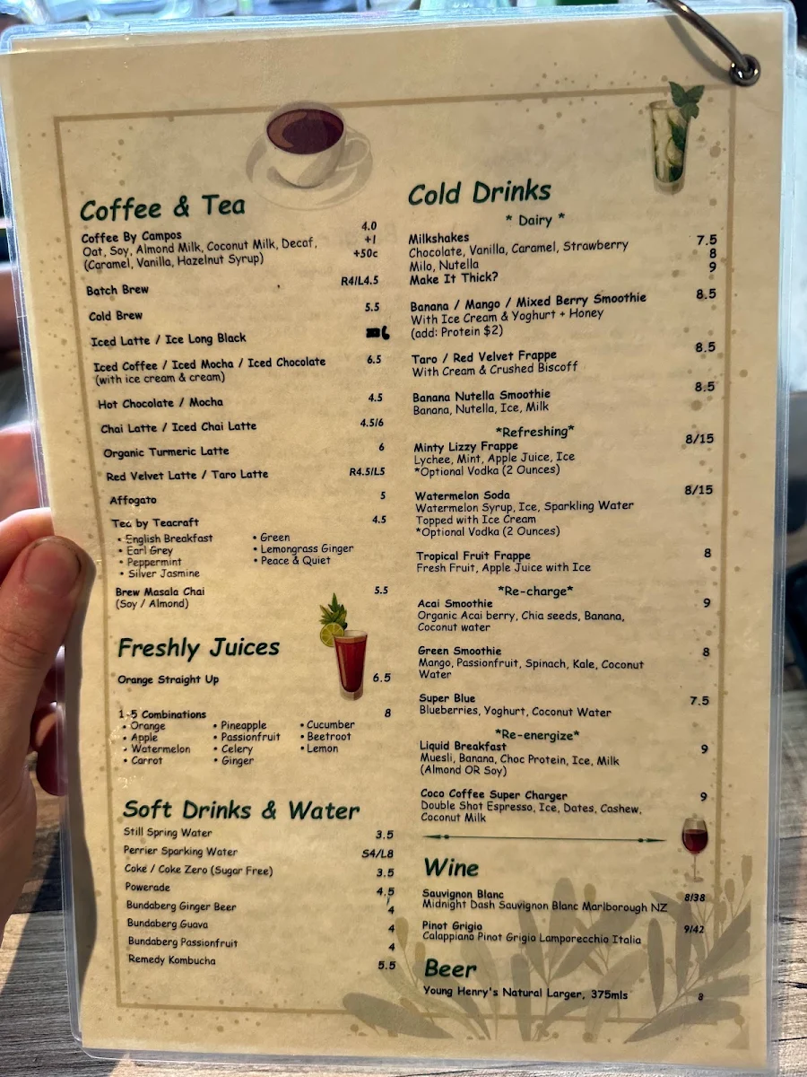 Menu, Gather On The Green