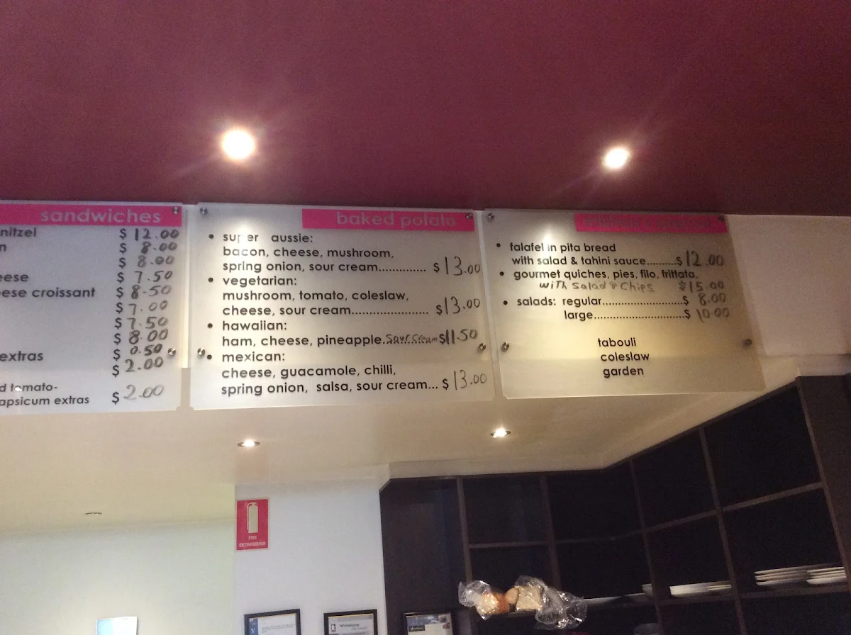 Menu, Mishou's Cafe