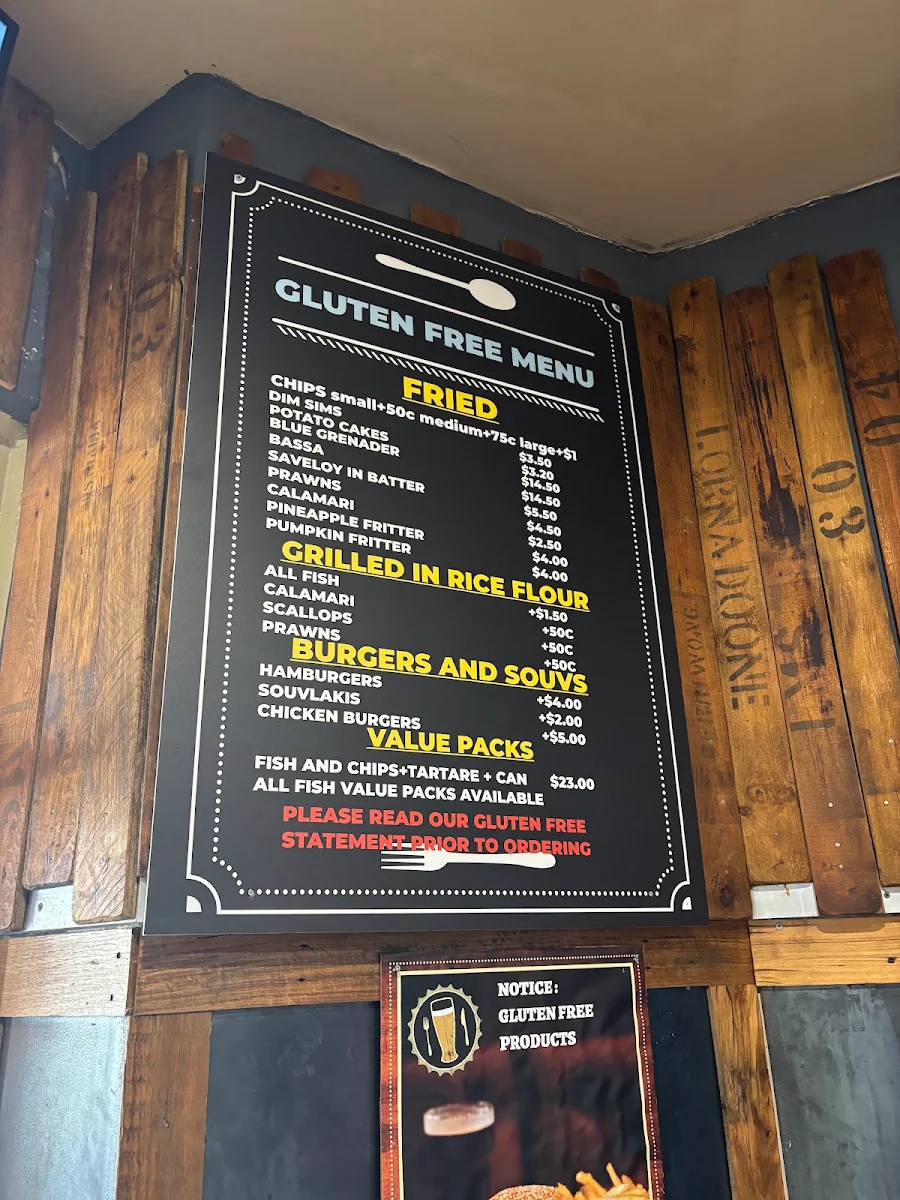 Menu, Fish Fetish