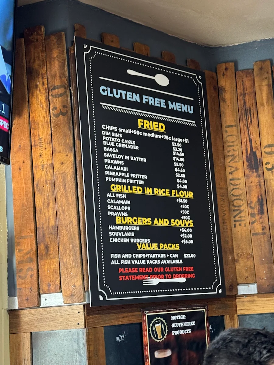 Menu, Fish Fetish