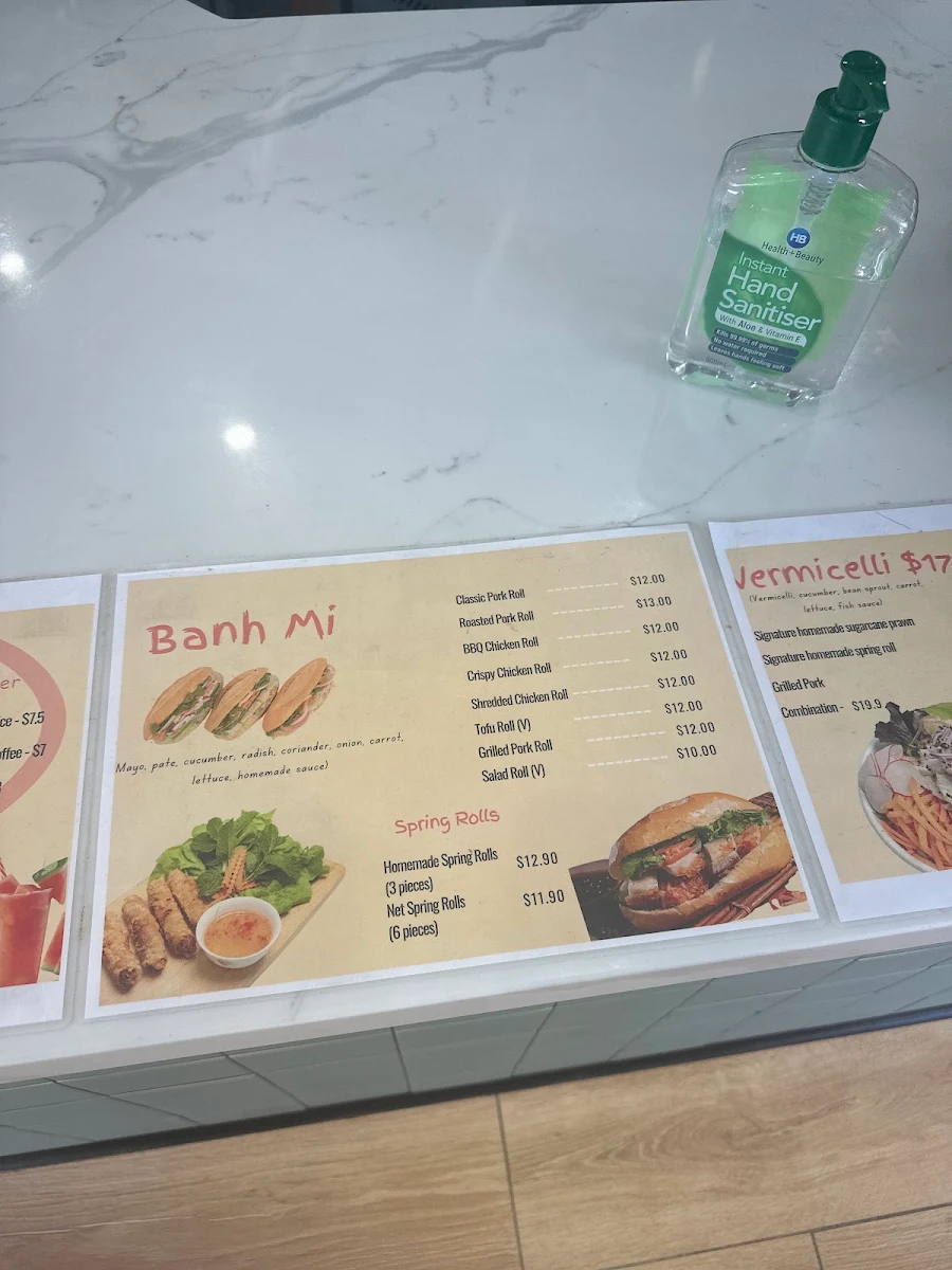 Menu, Bánh Mì plenty